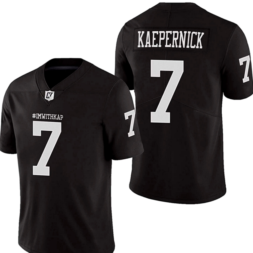 ImWithKap 7 Colin Kaepernick I'm with KAP All Stitched Football Jersey